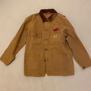 Carhartt Arkansas Razorback Brown Jacket Medium